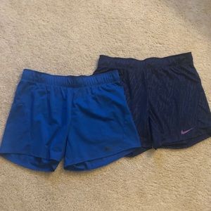 2 pairs barely worn women’s Nike shorts